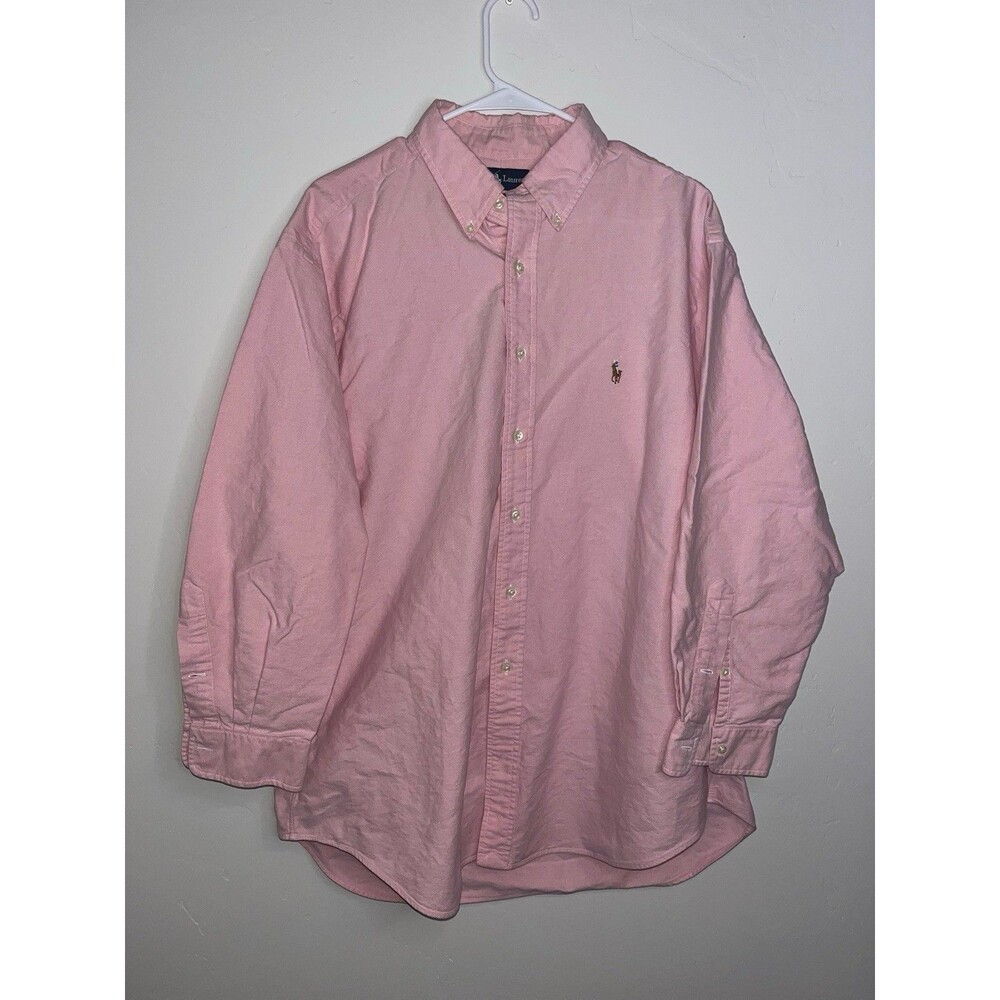 Ralph Lauren Yarmouth Oxford 100% Cotton Size 17 1/2-33